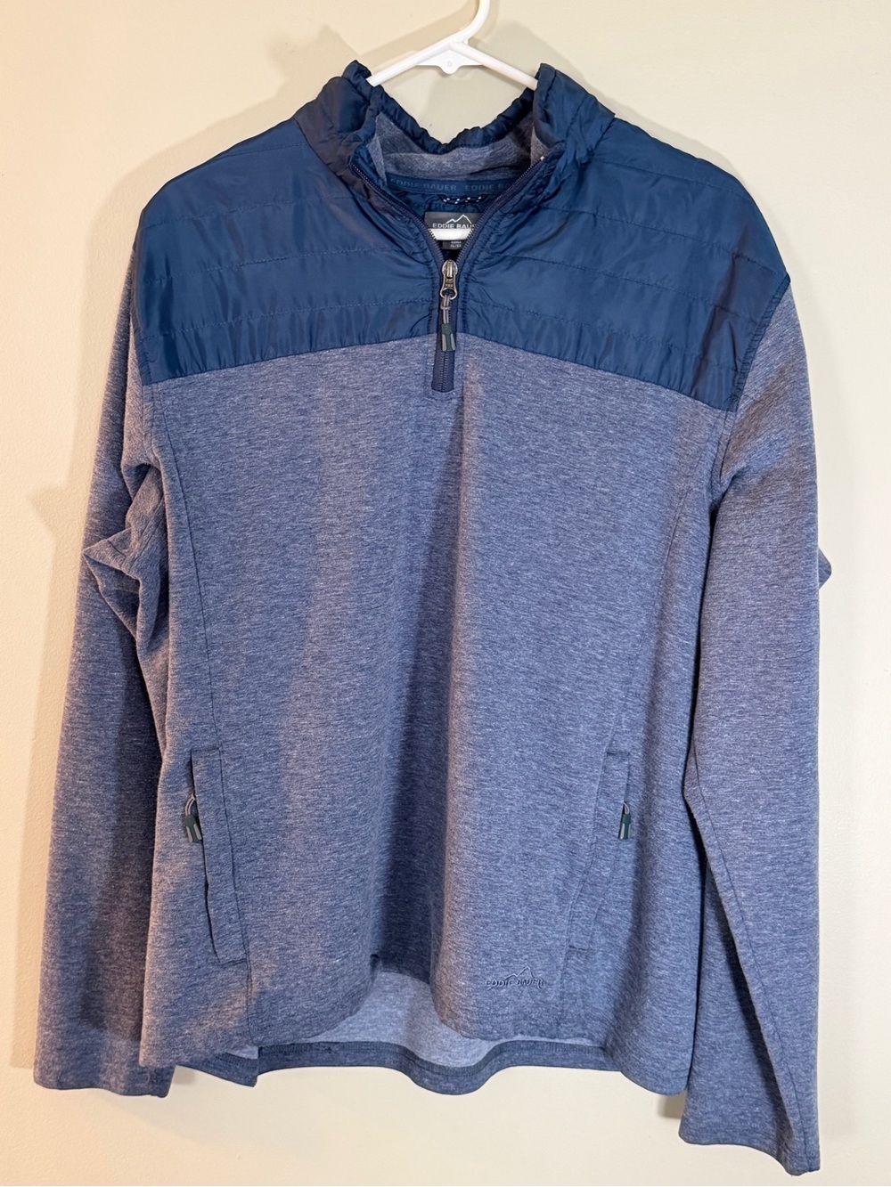 Eddie Bauer Navy and Gray Quilted Jacket